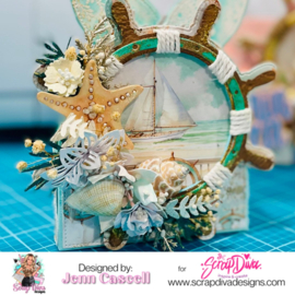 Scrapdiva Ship Wheel Mini Album