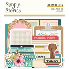 Simple Stories Noteworthy Bits & Pieces Die-Cuts 43/Pkg Journal  