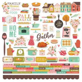 Simple Stories Cardstock Stickers 12"X12" What's Cookin'? 