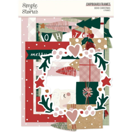 Simple Stories Boho Christmas Chipboard Frames  