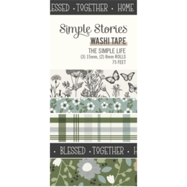 Simple Stories The Simple Life Washi Tape 5/Pkg  