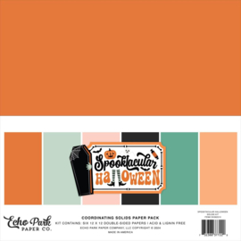 Echo Park Solids Collection Kit 12"X12" Spooktacular Halloween 