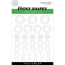 PhotoPlay Clear Epoxy Stickers Circles & Buttons preorder