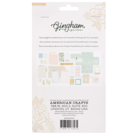 Crate Paper Gingham Garden Stationery Pack 20/Pkg W/Gold Foil  