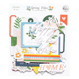 Pinkfresh Cardstock Die-Cuts Ephemera Pack Spring Vibes  
