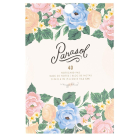 Maggie Holmes Parasol Notecard Pad 3"X4" 40/Pkg