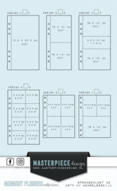 MPdesign – Memory Planner – Pocket Page sleeves – “Variety Set” 12 st. 8x4