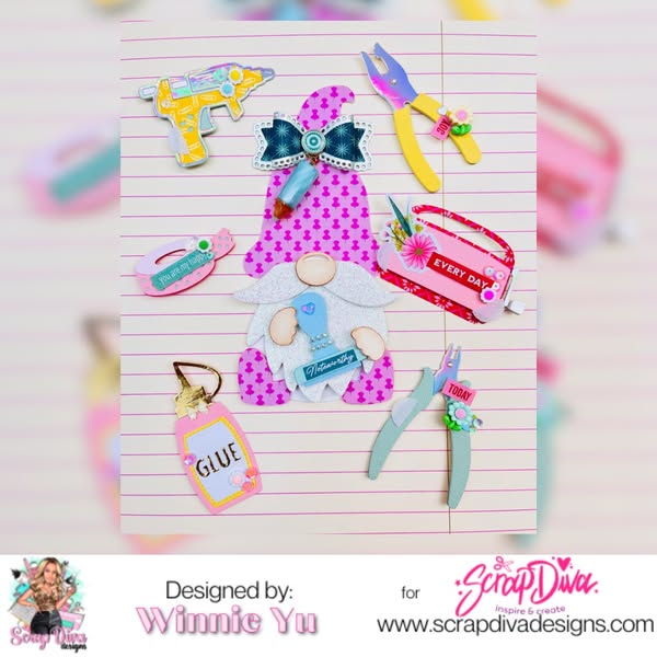 Scrapdiva Crafty Gnome Add On preorder