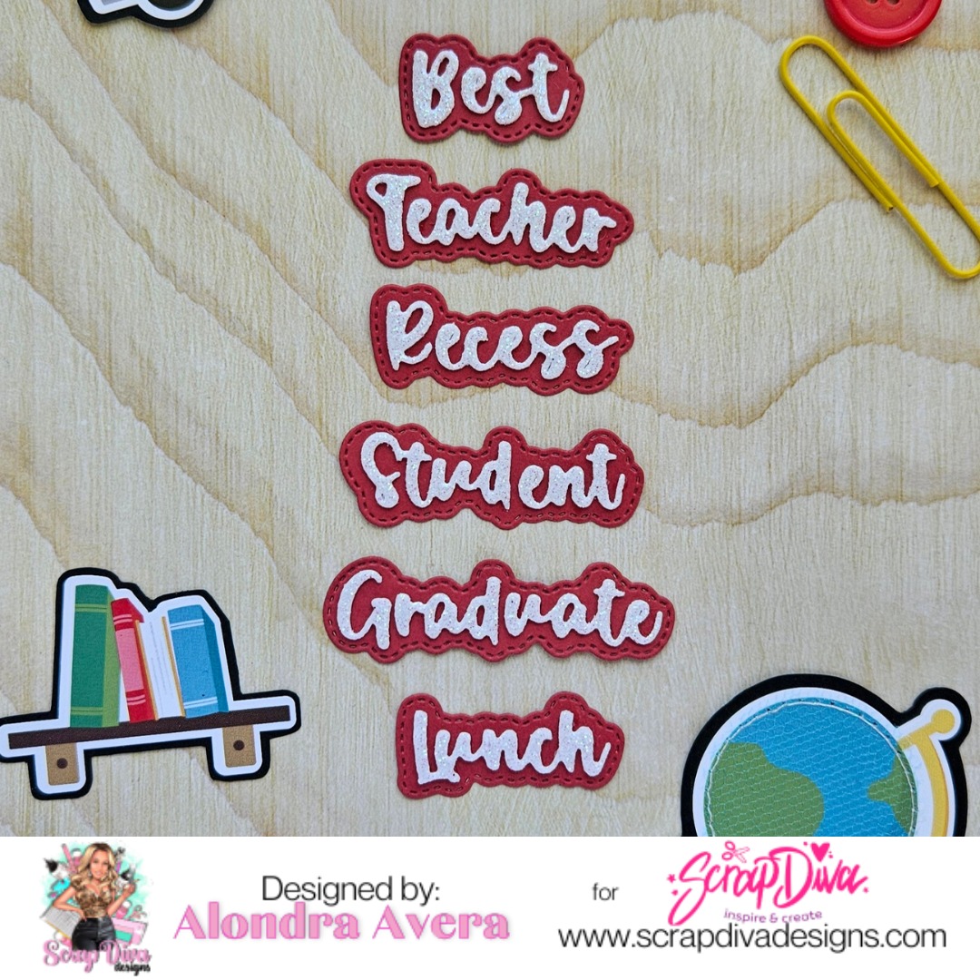 Scrapdiva School Words #3 preorder