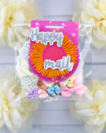 Scrapdiva Aster Flower Bag Topper