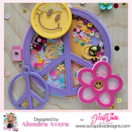 Scrapdiva Peace Sign Mini Album 