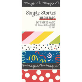 Simple Stories Say Cheese Magic Washi Tape 5/Pkg  