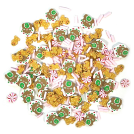 Buttons Galore Sprinkletz Embellishments 12g Gingerbread Delight  