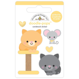 Doodlebug Doodle-Pops 3D Stickers Playful Pals  