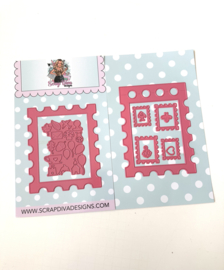 Scrapdiva Postage Stamp Card base