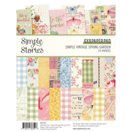Simple Stories Double-Sided Paper Pad 6"X8" 24/Pkg Simple Vintage Spring Garden  