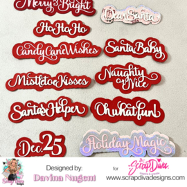 Scrapdiva Christmas Words 2024  