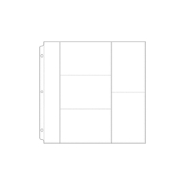 We R Ring Photo Sleeves 12"X12" 10/Pkg (3) 4"X6" & (2) 6"X4" Pockets