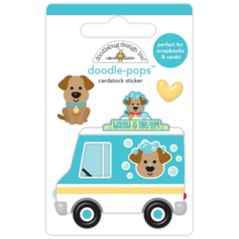 Doodlebug Doodle-Pops 3D Stickers Wash Wagon  