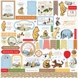 Echo Park Winnie The Pooh Cardstock Stickers 12"X12" Elements