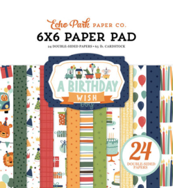 Echo Park A Birthday Wish Boy 6x6 Inch Paper Pad