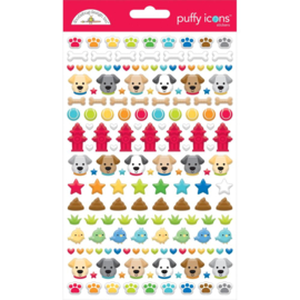 Doodlebug Puffy Stickers Doggone Cute Icons  