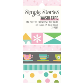 Simple Stories Washi Tape 5/Pkg Say Cheese Fantasy At The Park