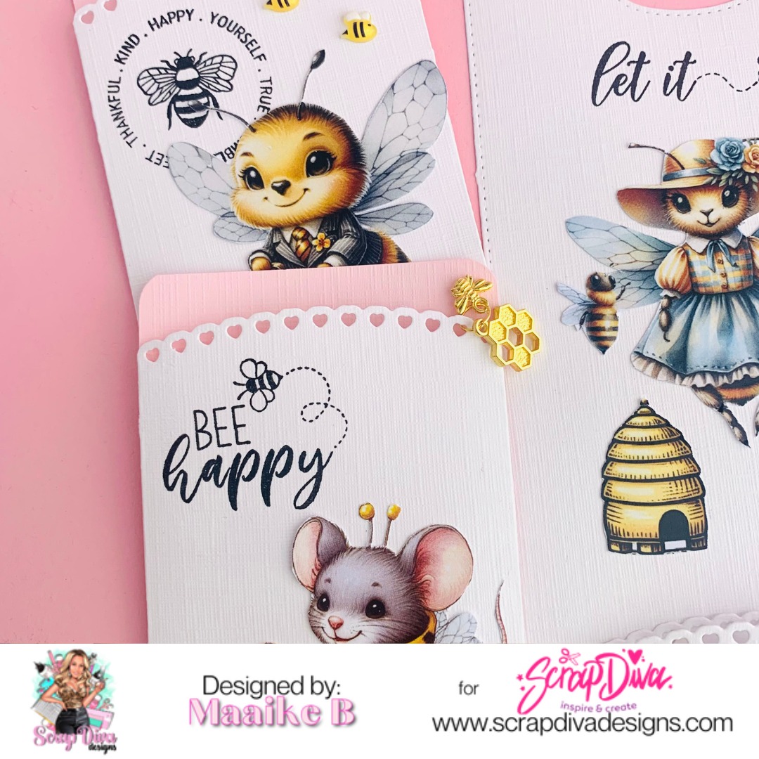 Scrapdiva Bee Happy Stamp Set