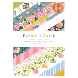 American Crafts Single-Sided Paper Pad 6"X8" 36/Pkg Paige Evans Garden Shoppe 