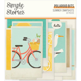 Simple Stories Summer Snapshots Bits & Pieces Die-Cuts 22/Pkg Polaroid  