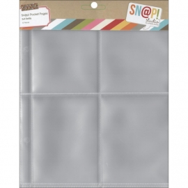 Sn@p! Pocket Pages 3"x4" Binders 10/Pkg