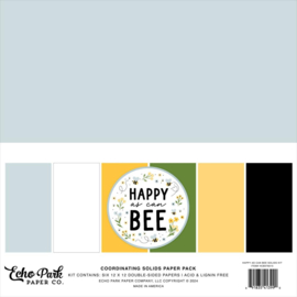 Echo Park Solids Collection Kit 12"X12" Happy As Can Bee