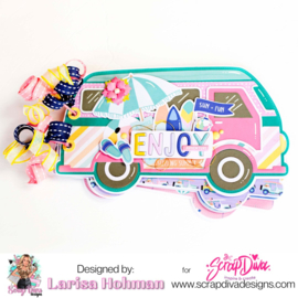 Scrapdiva Retro Van Mini Album 