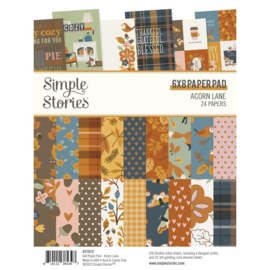 Simple Stories Double-Sided Paper Pad 6"X8" 24/Pkg Acorn Lane  