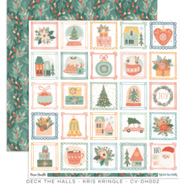 Cocoa Vanilla  DECK THE HALLS – KRIS KRINGLE PAPER  