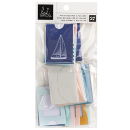 Heidi Swapp Set Sail Mini Envelopes & Pockets 27/Pkg 