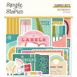 Simple Stories Noteworthy Bits & Pieces Die-Cuts 39/Pkg Supply  