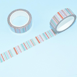 Masterpiece Design Washi Tape "Jolly Stripes"  
