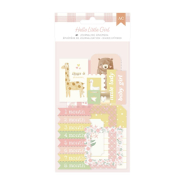 American Crafts Hello Little Girl Ephemera Die-Cuts 61/Pkg Journaling, Gold Foil  