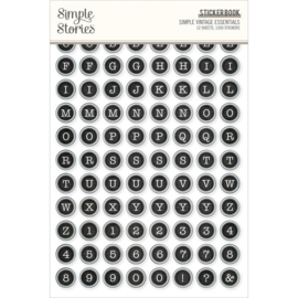 Simple Stories Sticker Book 12/Sheets Simple Vintage Essentials, 1300/Pkg  
