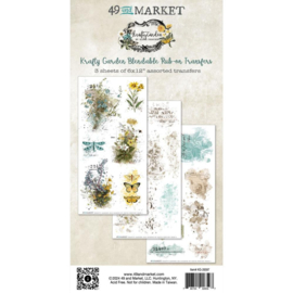 49 And Market Krafty Garden Rub-On Transfer Set Blendable PREORDER