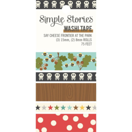 Simple Stories Washi Tape 5/Pkg Say Cheese Frontier At The Park  