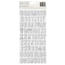 Vicki Boutin Mixed Media Thickers Stickers 142/Pkg Alpha  