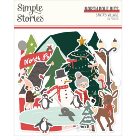 Simple Stories Santa's Village Bits & Pieces North Pole  