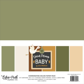 Echo Park Solids Collection Kit 12"X12" Special Delivery Baby, 6 Colors