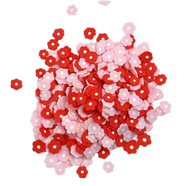 Buttons Galore Sprinkletz Embellishments 12g Valentine Flowers