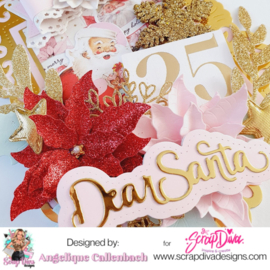 Scrapdiva Large Poinsettia  