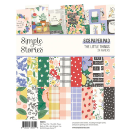 Simple Stories Double-Sided Paper Pad 6"X8" 24/Pkg The Little Things  