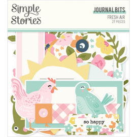 Simple Stories Fresh Air Bits & Pieces Die-Cuts 27/Pkg Journal  