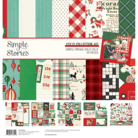 Simple Stories Collection Kit 12"X12" Simple Vintage Holly Jolly preorder